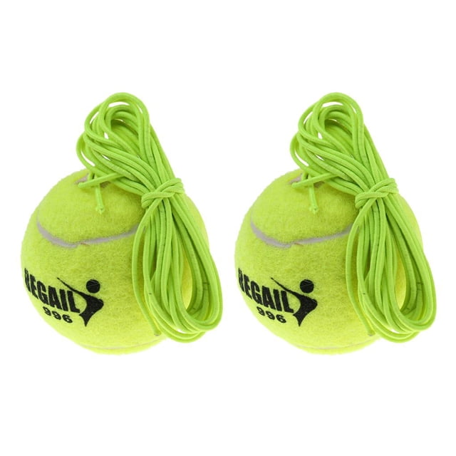 Pelota de entrenamiento de repuesto para entrenador de de 2 recuentos con cable para jugar en piezas shamjiam Pelota de entrenamiento de tenis