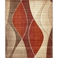 thumbnail image 1 of Unique Loom Autumn Waves Area Rug 8' x 10' Rectangular Multi/Beige, 1 of 2