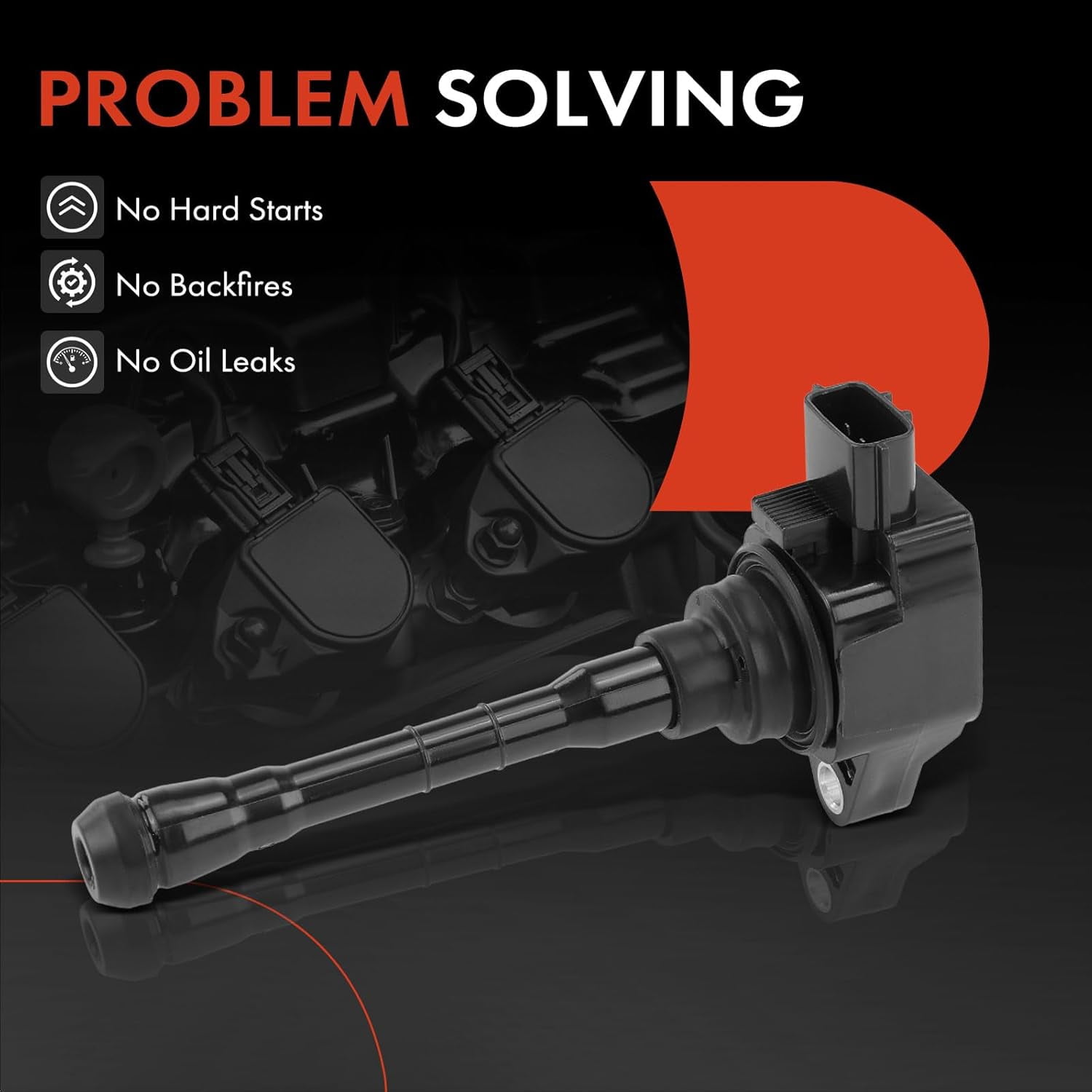 A-Premium Ignition coil Packs Compatible with Nissan Altima 2019-2021, Rogue 2021-2022, L4 2.5L, 4-PC Set