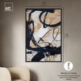 thumbnail image 4 of Flowing Abstract Shapes Wall Art Canvas Wall Art by Art Remedy, Black Floater Frame, 37" x 55", 4 of 6