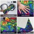 thumbnail image 3 of Sikiie Pride Rainbow Print Flannel Anti-slip Floor Mat 16x24in, Thickened Dustproof Entrance Door Mat Floor Mat for Kitchen, Bathroom, Laundry Room, 3 of 7
