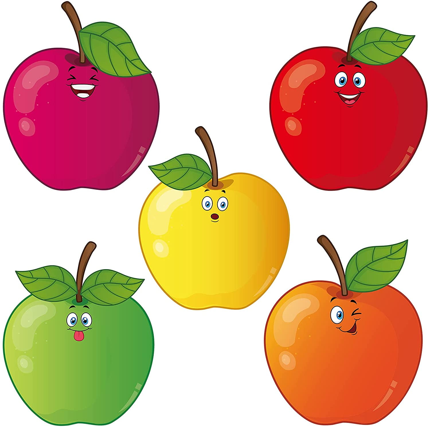 45 Pieces Colorful Fruits CutOuts, Fruit Accents Paper Cutouts Fruit