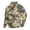 Mint Green, variant on Men's Stand Collar Sweatshirt with 3 Buttons & Camouflage Print, Outdoor Casual Fleece Top for Streetwear, Christmas, Fall Winter, Hiking and Urban Exploration,Dark Green,L