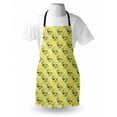 thumbnail image 4 of Bird Apron, Little Birds on Spring Branches in Watercolor Style Repetitive Pattern, Unisex Kitchen Bib with Adjustable Neck for Cooking Gardening, Adult Size, Yellow and Multicolor, by Ambesonne, 4 of 4