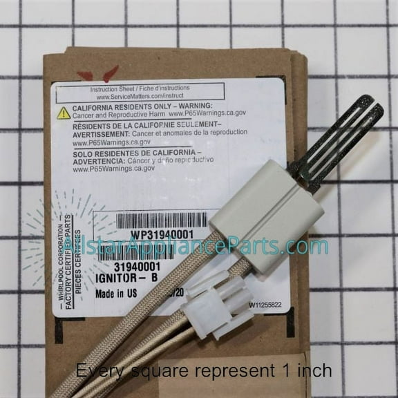 Whirlpool Range/Stove/Oven Igniter WP31940001
