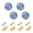 Cartoon Planets and Shooting Stars, variant on WEIYEKO 4 Pack Kitchen Cabinet Knobs Round Zinc Drawer Pulls, Mushroom Weed Leaves Herb