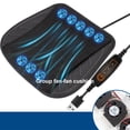 thumbnail image 4 of XWSHYW Otros Accesorios Exteriores Cojín para Asiento de Coche, Ventilación de Verano, Cojín de Asiento Transpirable, Ventilador Universal Usb, Disipación Rápida Del Calor, Almohadilla Fría de Seda F, 4 of 6