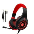 thumbnail image 1 of Gwong Electrónica Auriculares de reducción de ruido de la reducción de los auriculares de bajos luminosa con cable con micrófono, 1 of 6