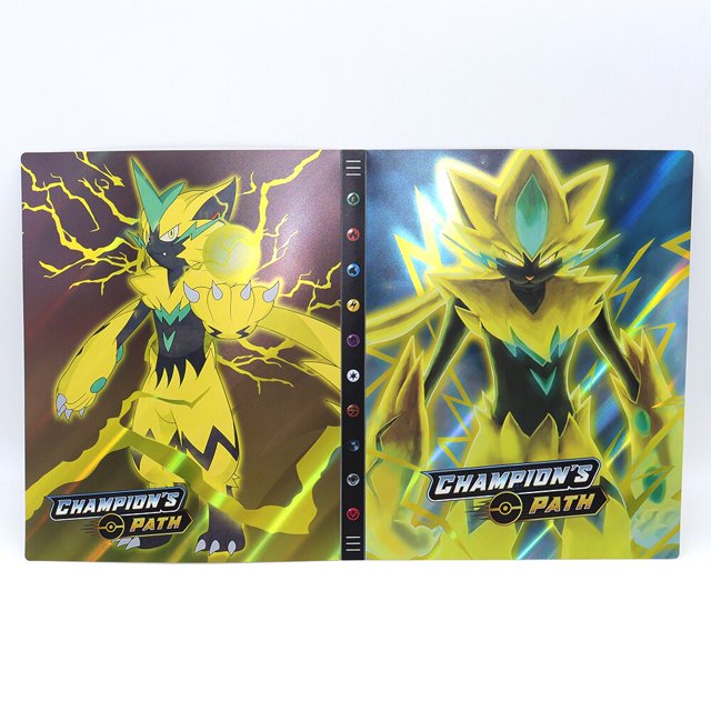 Carpeta de tarjetas Pokémon de gran capacidad, carpeta de libros de gran capacidad de 432 piezas, colección de juegos, protectores de tarjetas, nuevo Fivean unisex