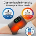 thumbnail image 3 of Soleva Foot Massager, Soleva 3 in 1 Foot Massager, Wireless & Portable Triple Method Heated Ankle Wrap with 3 Vibration Modes, 5 Heat Level for Relaxation, 3 of 7