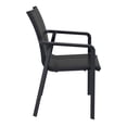 thumbnail image 6 of Compamia Pacific Sling Arm Chair Black Frame Black Sling, Set of 2, 6 of 11