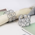 thumbnail image 2 of vnanda Durable Napkin Rings 6pcs/set Napkin Ring Luxury Faux Beads Metal Shiny Elegant Table Decoration Dinner Napkin Holder Buckle Wedding Party Festival, 2 of 8