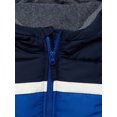 thumbnail image 2 of Weather Tamer Boys’ Stripe Puffer Jacket with Hood, Sizes 4-16, 2 of 3