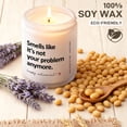 thumbnail image 4 of 7oz White Matte Glass Candle, Lavender Scented, Retirement Gift, Aromatherapy Candle for Home Living Room, Gift for Retiree, 4 of 7