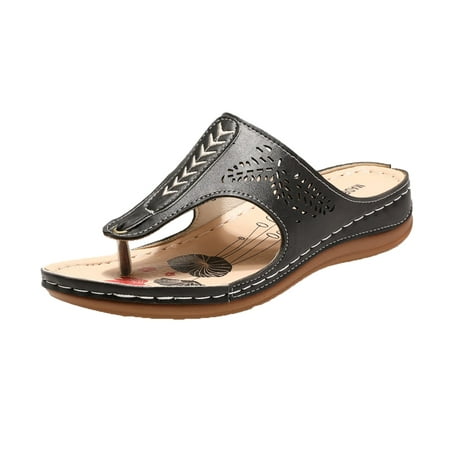 

TAIAOJING Women s Slippers Comfortable Sandals Wedges Peep Shoes Summer Beach Zapato