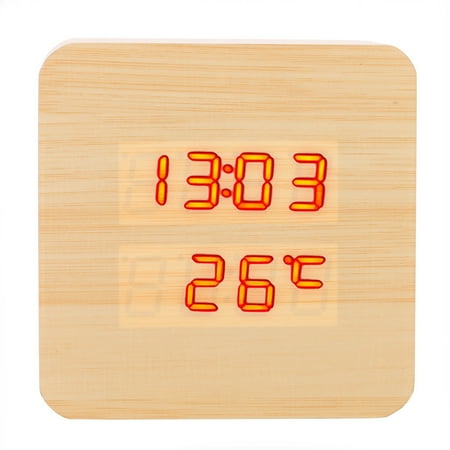 

Temp for Meat Creative Temperature Display Sounds Control Electronic LED Alarm Clock Tomato Timer Kitchen