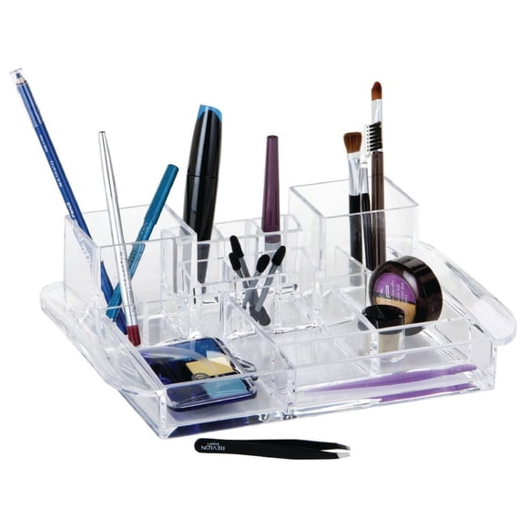 Caboodles Crystal Clear Two Tower Cosmetic Tray