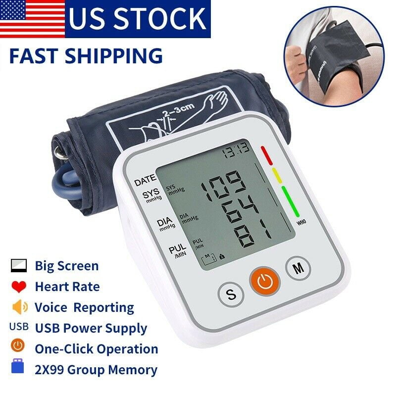 Blood Pressure Monitor, Blood Pressure Cuff, Upper Arm Automatic Voice