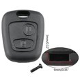 thumbnail image 2 of Car Key Shell Remote Control Replacement Dustproof Key Case 2 Button Compatible for Citroen C1 C2 C3 C4 Peugeot- 206 207 B36B, 2 of 5