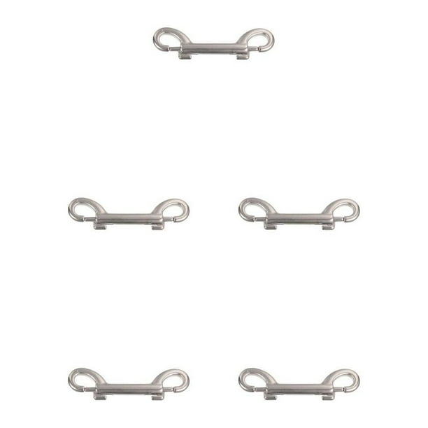 Naiovety Perno Gancho de seguridad Ganchos de doble extremo para servicio pesado Clips de metal de alta dureza Correa para perros Llave de Type2 NO2