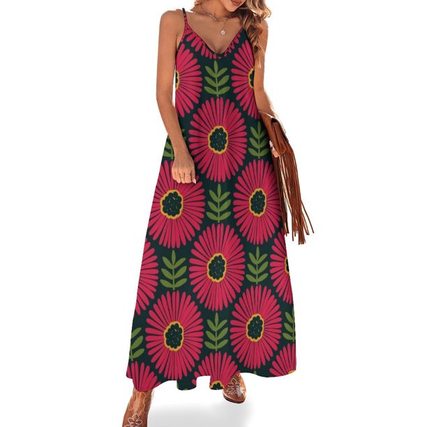 Gertrud - Vestido rojo sin mangas ropa de mujer vestidos de verano de mujer 2024 vestido para mujer 2024