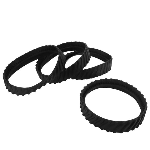 4Pcs Exact Track Replacement In-Ground Pool Cleaner Heavy Duty Rubber Track for Zodiac MX8 Elite MX6 Elite MX8 Mx6,4 x Pool Cleaner Replacement Tire,black