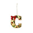 thumbnail image 2 of Ikohbadg 26 Letter Ornaments for Christmas Tree Decoration, Personalized Hanging Pendant Xmas Alphabet for Christmas Initial Ornament, DIY Craft Ornaments, Christmas Gifts for Family Friends (C), 2 of 6