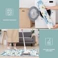 thumbnail image 6 of Lightblue Daisy Flower Green Stems Pattern Kitchen Rugs Sets Of 3,Kitchen Runner Rugs Non Skid Washable,Decorative Kitchen Floor Mats for Kitchen,Sink,Laundry,17"x30"+ 17"x47" + 17"x59", 6 of 6