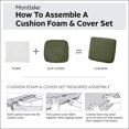 thumbnail image 3 of Accesorios Clásicos Montlake Cojín Para Muebles De Patio, 59 Pulgadas De Ancho X 18 Pulgadas De Profundidad X 3 Pulgadas De Grosor, Helecho Brezo, 3 of 9