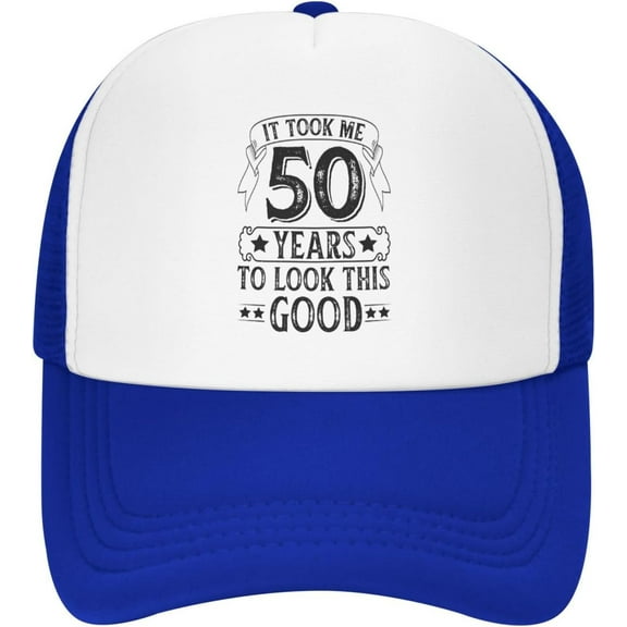 Funny 50th Birthday Gift for Men Women It Took Me 50 Years to Look This Good Mesh Hat Vintage 1973 Baseball Cap Black