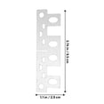 thumbnail image 2 of Acier Inoxydable Alcool Poêle Cross Stand Ultra Léger Camping Poêle Étagère Accessoire, 2 of 7