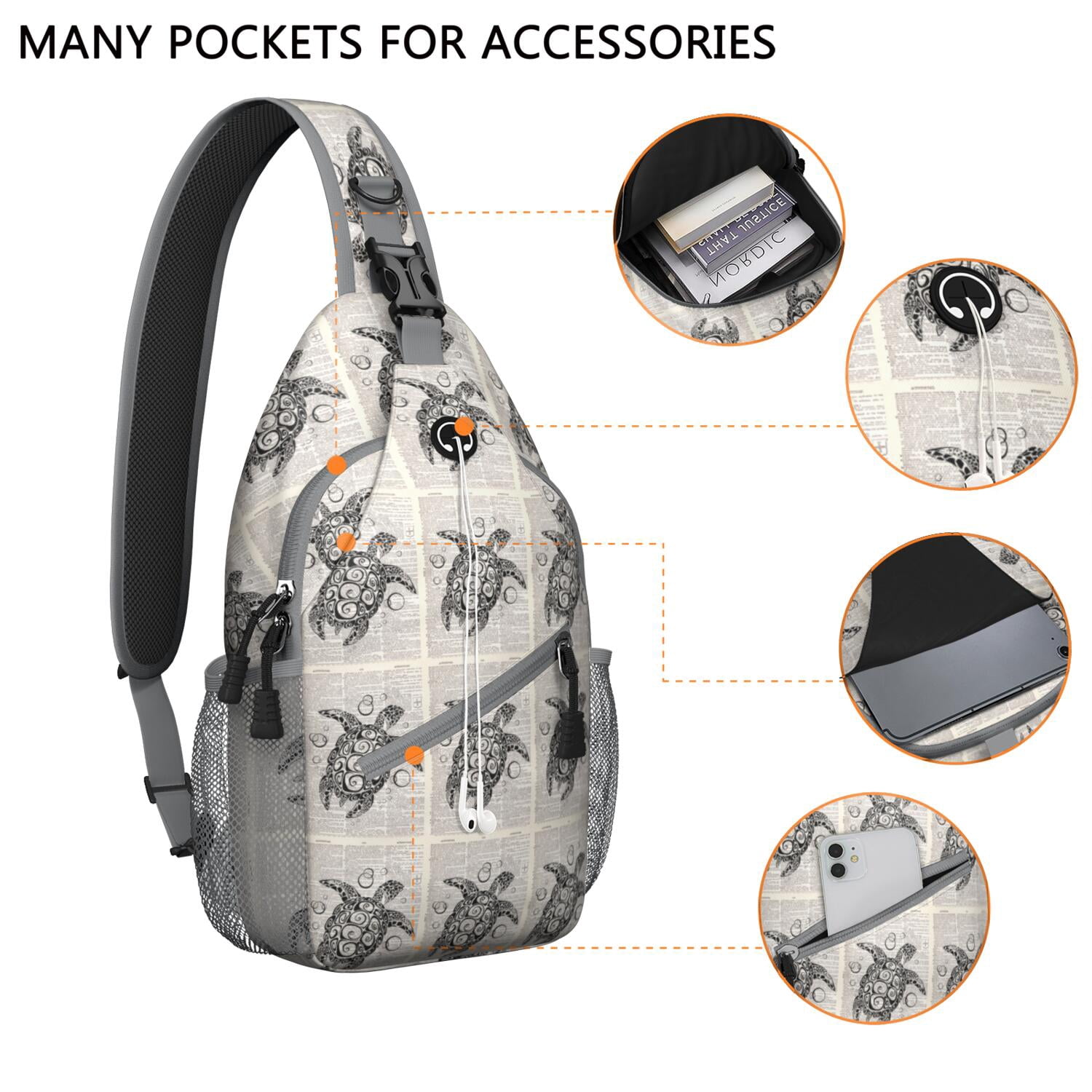 7861 Ocean Backpack Sea Turtle Zen Aqua Anti-Theft Travel Backpack sea-turtle-backpack-537299.jpg  main image 4