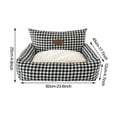 thumbnail image 2 of TopLLC Winter warm home fabric houndstooth pet removable and washable sofa, 2 of 3