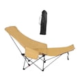 thumbnail image 1 of jinwen Chaise Longue Pliante de Camping Angle Réglable à 4 Vitesses pour Randonnée Pelouse Extérieur Kaki, 1 of 9