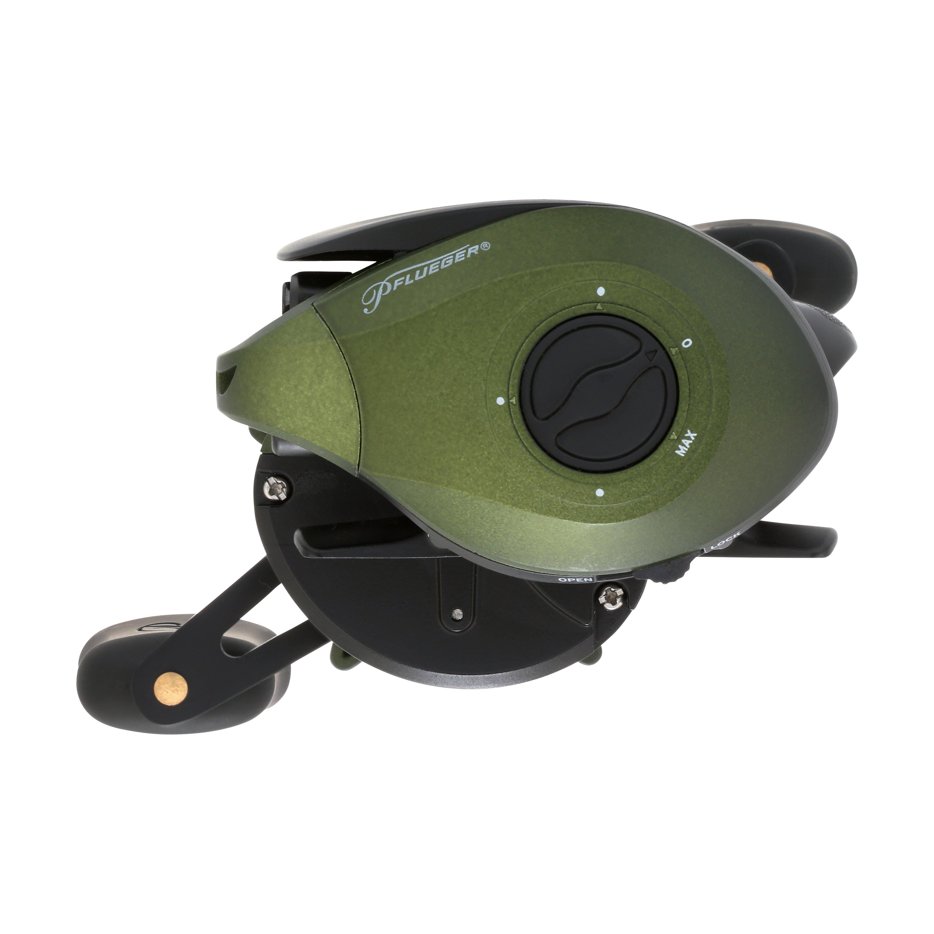 Pflueger Monarch Low Profile Baitcast Fishing Reel, Right-Handed