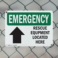 thumbnail image 5 of (2 Pack) Rescue Equipment Located Here OSHA Emergency Sign 14 Inch X 10 Inch Plastic Sign, Weather Resistant, UV Protected for Workplace, Business, and Construction Site, Made in the, 5 of 8