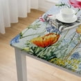 thumbnail image 4 of HAOXIT Rectangle Summer Tablecloth Printed Flower Grass Vintage Floral Patterns Table Cloth for Table cloth Picnic Outdoor Home Holiday ;Square Dining Kitchen 36*36, 4 of 7