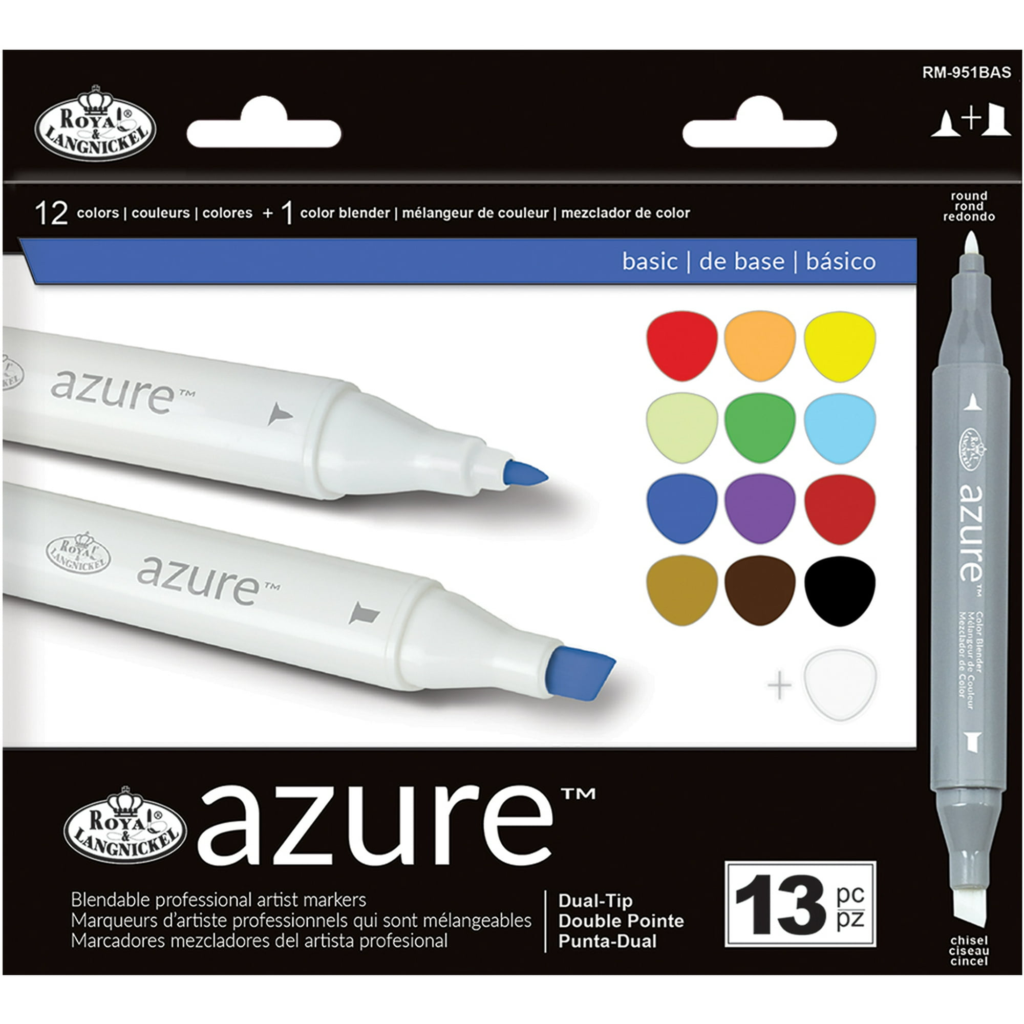 Azure Marker Set 13/Pkg Basic Colors