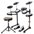 thumbnail image 1 of Mastery Brand Batería Eléctrica Musical Completa con Parches de Malla, Módulo de Percusión, Rack, Taburete, Baquetas y Doble Pedal, 1 of 9