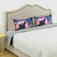 thumbnail image 5 of Wolf Satin Pillowcase for Hair and Skin Silk Pillowcase Soft Breathable Sleeping Pillow Covers Smooth Cooling Pillowcase with Envelope Closure Size Standard 20x40 in Home Decor Gifts, 5 of 7