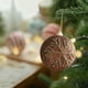 thumbnail image 4 of Adorno Navideño de Espuma para Café, Bola, Purpurina, Colgante, 8 Cm, Plástico Marrón | Lhy251022001E, 4 of 6