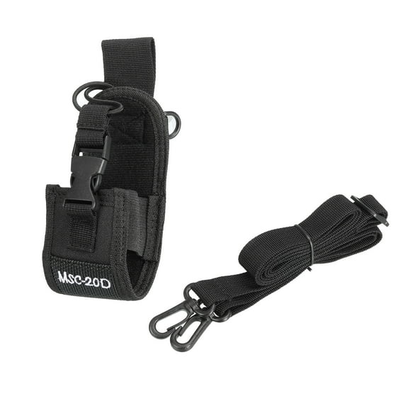 MultiFunction Black MSC20D Nylon Bag Pouch Two Way Radio Transceiver Walkie Talkie Pouch