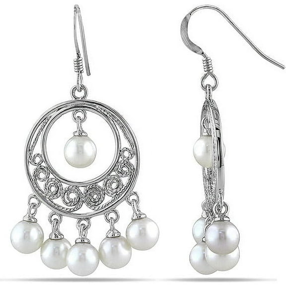 Everly Women's Cultured Pearl Sterling Silver Earrings