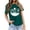 Dark Green, variant on Mountain Graphic Tees for Women Summer Short Sleeve Crewneck Casual Adventure Travel Camping T Shirts