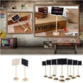 thumbnail image 4 of Mini Etiqueta De Pizarra Tablero De Mensajes De Madera Pizarra Creativa Señales De Alimentos Tablero De Notas Con Pegatinas Bolígrafos Para Alimentos Decoración Especial Incluso 15 Unids Serendint EL011745-00, 4 of 6