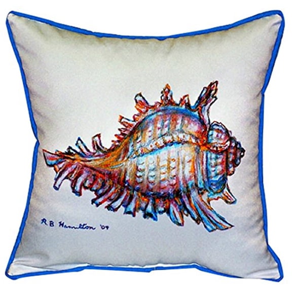 Betsy Drake ZP094 Conch Throw Pillow- 22 x 22 in.