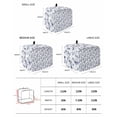 thumbnail image 2 of Blue Floral Small Toaster Cover 2 Slice, Kitchen Appliance Covers, Retro Blossom Flower Botanical Leaf Plant Toaster Oven Cover with Loop, Bread Machine Cover Polyester Dust Cover Protection, 2 of 4