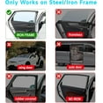thumbnail image 6 of Car Window Shades, 2 PCS Magnetic Double Layer Auto Sun Shade for Side Windows Privacy Full Covers/Half Shade Options Back Car Window Curtains for Baby Protection, 6 of 8