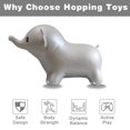 thumbnail image 2 of Caballo hinchable HotMax para bebés o niños, color gris, 2 of 6