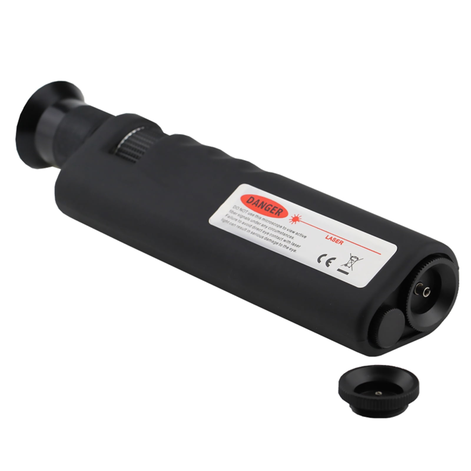 200x Handheld Fiber Optic Microscope Inspection Tool with 1.25mm/ 2.5mm Adapter, Fiber Cable Microscope Detector